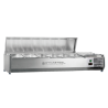 Refrigerated Saladette to Place Stainless Steel Lid - 6 x GN 1/4 - Dynasteel