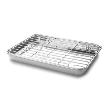 Oven Dish with Rack - 215 x 150 mm Lacor: Practical and professional