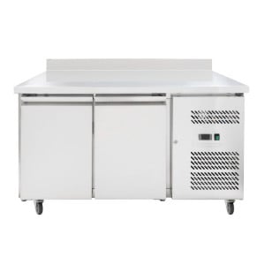 Chladiaci stôl 2 dverový GN1/1 - Hĺbka 700 s chrbtom - Dynasteel