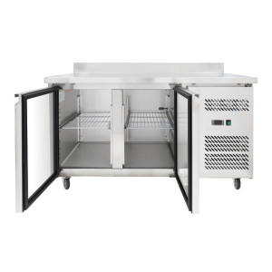 Chladiaci stôl 2 dverový GN1/1 - Hĺbka 700 s chrbtom - Dynasteel