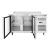 Chladiaci stôl 2 dverový GN1/1 - Hĺbka 700 s chrbtom - Dynasteel