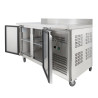 Chladiaci stôl 2 dverový GN1/1 - Hĺbka 700 s chrbtom - Dynasteel