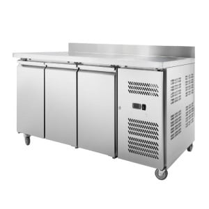 Chladiaci stôl 3 dverový GN1/1 - Hĺbka 700 s chrbtom - Dynasteel