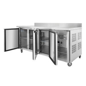 Chladiaci stôl 3 dverový GN1/1 - Hĺbka 700 s chrbtom - Dynasteel
