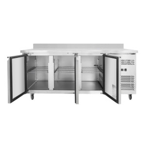Chladiaci stôl 3 dverový GN1/1 - Hĺbka 700 s chrbtom - Dynasteel