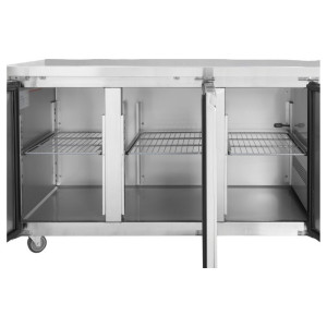 Chladiaci stôl 3 dverový GN1/1 - Hĺbka 700 s chrbtom - Dynasteel