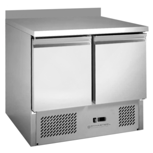 Refrigerated Positive Table GN 1/1 Backsplash 2 Doors Dynasteel: Storage and Durability.