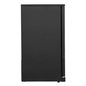 Zadný bar chladený 328 L 3 sklenené dvere čierne