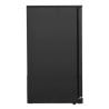 Refrigerated Back Bar 328 L 3 Glass Doors Black