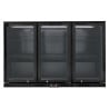 Skinplate Refrigerated Back Bar - 3 Glass Swing Doors - 328 L - Dynasteel