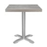 Plateau de Table Carré Mélamine Gris Bolero 600 mm