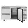 Dynasteel Positive Refrigerated Table: Optimal storage & stainless steel design