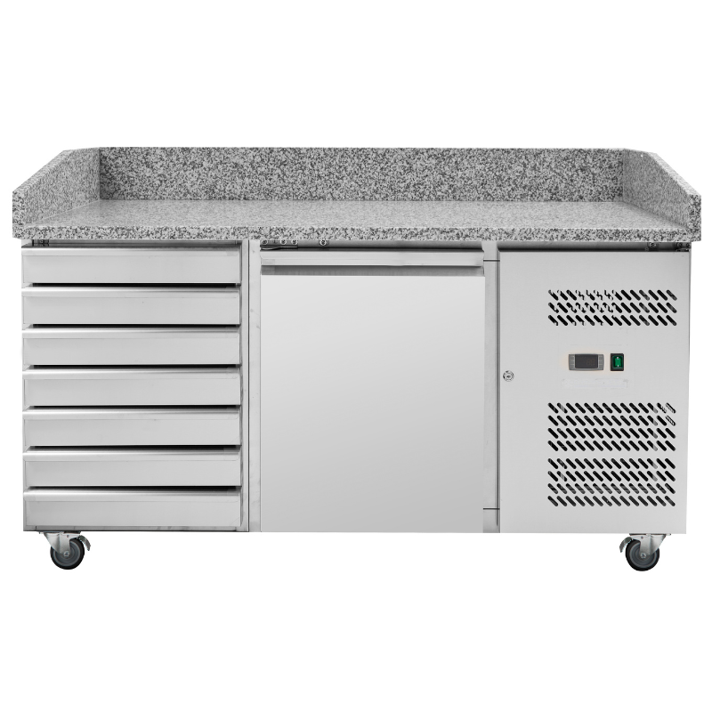 Pizza nábytok 600x400 - 1 dvere a 7 zásuviek - Dynasteel Pizza nábytok 600x400 - 1 dvere a 7 zásuviek - Dynasteel