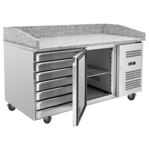 Pizza Cabinet 600x400 - 1 Door and 7 Drawers - Dynasteel