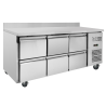 Refrigerated Positive Table with Backsplash - Dynasteel: Exceptional performance, large storage capacity.