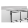 Refrigerated Positive Table with Backsplash - Dynasteel: Exceptional performance, large storage capacity.