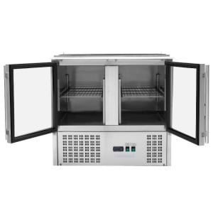 Saladette Compact - 2 Sklenené Dvere so Strešným Otvorom - Dynasteel