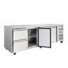 Positive Refrigerated Table - 3 Doors and 2 Drawers - Dynasteel