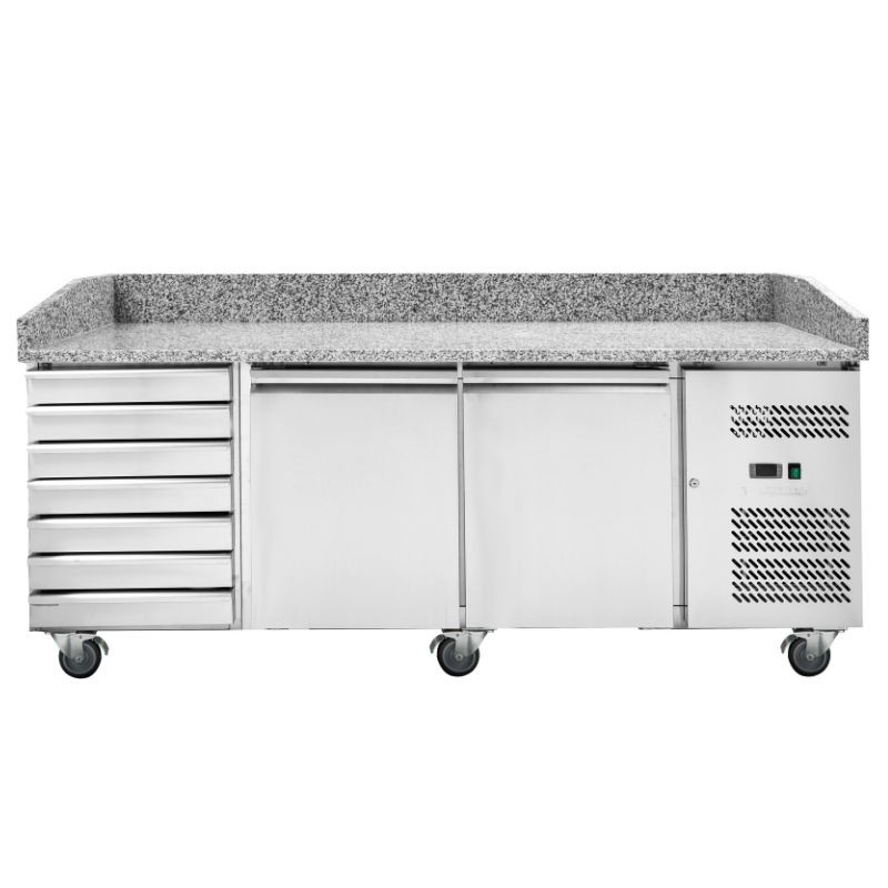 Pizza nábytok - 2 dvere a 7 zásuviek - Dynasteel Pizza nábytok - 2 dvere a 7 zásuviek - Dynasteel