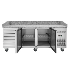 Pizza nábytok - 2 dvere a 7 zásuviek - Dynasteel