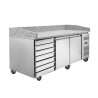 Pizza nábytok - 2 dvere a 7 zásuviek - Dynasteel