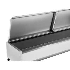 Refrigerated Saladette to Place Stainless Steel Lid - 8 x GN 1/3 - Dynasteel