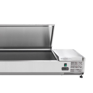 Saladette Chladiaca na Položenie Kryt Inox - 9 x GN 1/3 - Dynasteel