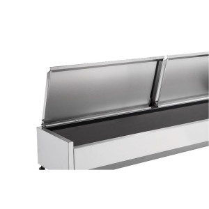 Saladette Chladiaca na Položenie Kryt Inox - 9 x GN 1/3 - Dynasteel