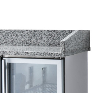 Kompaktný chladený nábytok na pizzu - 3 sklenené dvere - Dynasteel