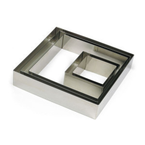 Moule Carré Inox 80x80 mm - Gobel, profesionálne cukrárske náradie