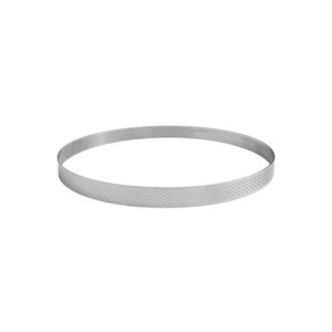 Cercle na koláč perforovaný nerez ⌀ 300 mm - Výška 20 mm Gobel