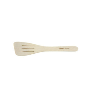 Curved Slotted Beech Spatula - 30 cm, brand Gobel