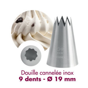 Douille Cannelée Inox 9 Dents Ø19mm Gobel - Kvalita Profesionálna