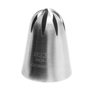 Douille Rose Inox 8 Zubov - ⌀23 mm Gobel - Profesionálne Cukrárstvo