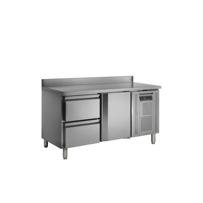 TEFCOLD 282L refrigerated counter stainless steel & GN1/1 drawers