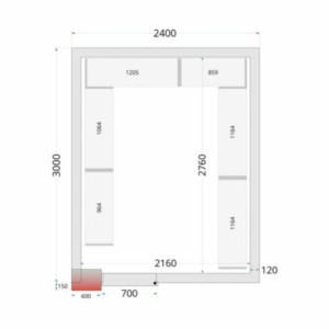 Panneau Chambre Froide 2400 x 3000 mm TEFCOLD - Optimálny výkon