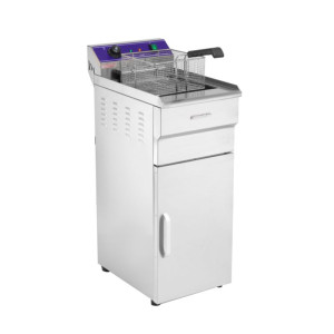 Electric Fryer on Cabinet - 16 L - Dynasteel