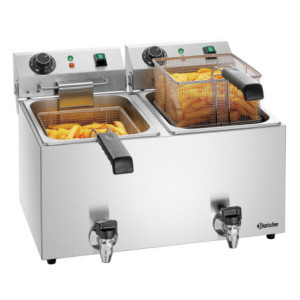 Friteuse SNACK IV Plus Bartscher | Double cuve, 190°C optimal