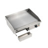 Professional Electric Griddle Dynasteel - Smooth 55 cm: Stainless steel plate, even and fast cooking