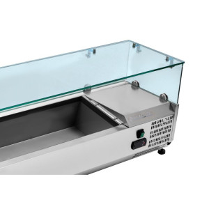 Saladette Chladená Presklená 6 x GN 1/4 Dynasteel: Optimálna organizácia v kuchyni