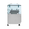 Refrigerated Glass Countertop Saladette 6 x GN 1/3 Dynasteel: Optimal Freshness and Organization