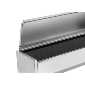 Saladette Réfrigérée à Poser Couvercle Inox - 6 x GN 1/4 - Dynasteel