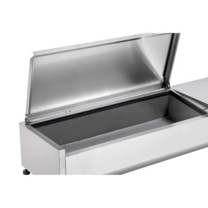 Refrigerated Saladette to Place Stainless Steel Lid - 3 x GN 1/3 + 1 x GN 1/2 - Dynasteel