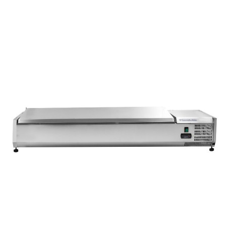 Refrigerated Saladette to Place Stainless Steel Lid - 7 x GN 1/3 - Dynasteel