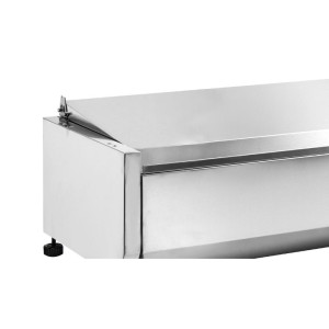 Refrigerated Saladette to Place Stainless Steel Lid - 7 x GN 1/3 - Dynasteel