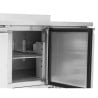 Pozitívny chladiaci stôl GN 1/1 s chrbtovou doskou - 3 dvere - Dynasteel