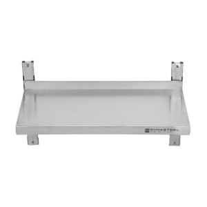 Stainless Steel Wall Shelf on Brackets - L 800 x D 300 mm - Dynasteel