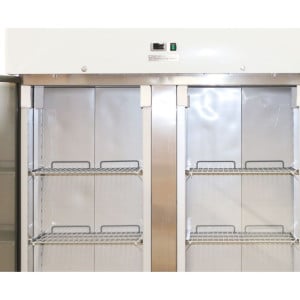 Pozitívna chladnička 1400 L Inox GN 2/1 – 2 dvere
