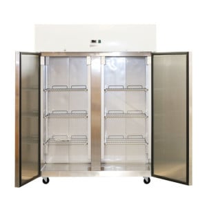 Pozitívna chladnička 1400 L Inox GN 2/1 – 2 dvere