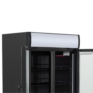 Refrigerated Beverage Display Case - 2 Doors - 736 L with Canopy - Dynasteel